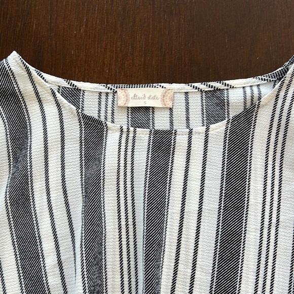 Altar’d State bell sleeve stripe blouse - Picture 3 of 9